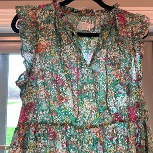 Floral, flowy dress. Brand: Time & Tru. Size: M